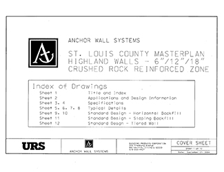 Anchor Highland Retaining Wall Master Plans